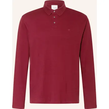 Oblečení a móda Calvin Klein Pánská Žerzejová Polokošile, tmavě červená, M