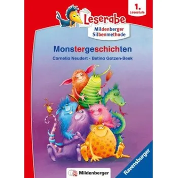 První čtění Monstergeschichten - lesen lernen mit dem Leseraben - Erstlesebuch - Kinderbuch ab 6 Jahren mit Silbengeschichten zum Lesenlernen (Leserabe 1. Klasse (Cornelia Neudert,Betina Gotzen-Beek)(Brožovaná)