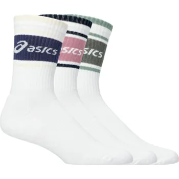 Pánské ponožky Asics 3 Pack Logo Crew Sock 3033B879401 - monument blue/indigo fog/rubble red 39-42
