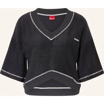 Dámské tričko Hugo Dámské Pohodlné Domácí Tričko Naty Z Froté, černá, 40