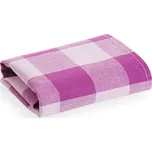 Kuchyňská bavlněná utěrka Olivia OL-021 Fialová kostka velká