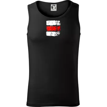 Turistická značka - červená - Tílko pánské Core - M ( Černá )