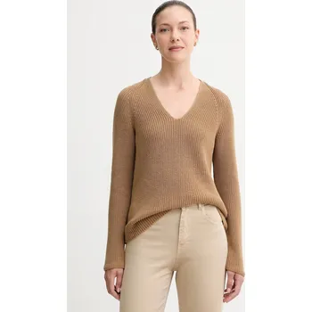 Dámský svetr Bavlněný svetr Marc O'Polo dámský, béžová barva, 508605960097 08X, vel. M