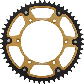 Řetězová sada pro motocykl Rozeta SUPERSPROX STEALTH RST-1512:52-GLD zlatá 52 zubů, 520