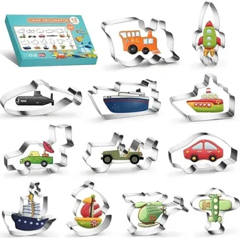 Vykrajovátko Dortisimo Sada vykrajovátek Dopravní prostředky (12 ks)