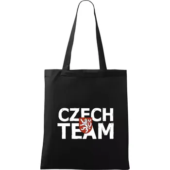 Czech team - Český lev - Taška bavlněná - 42 x 38 cm ( Černá )