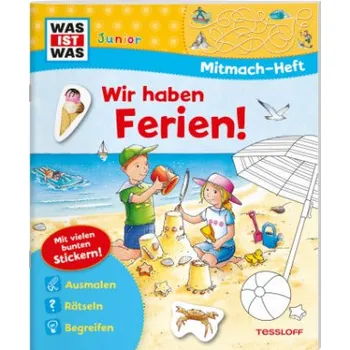První čtění WAS IST WAS Junior Mitmach-Heft Wir haben Ferien! (List)