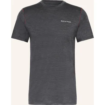 Pánské tričko District Vision Pánské Běžecké Tričko Merino, tmavě šedá, S