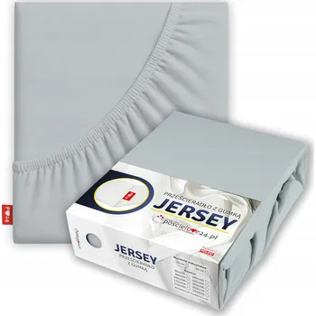 Prostěradlo Prostěradlo JERSEY 100x200 s Gumou Hrubá Bavlna Bok 30 cm Popelavé