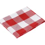 Kuchyňská bavlněná utěrka Olivia OL-016 Červeno-bílá kostka velká