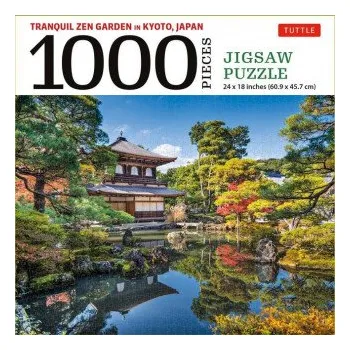 Puzzle Tranquil Zen Garden in Kyoto Japan- 1000 Piece Jigsaw Puzzle (Hra)