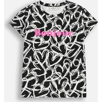 Dívčí tričko Dětské tričko Coccodrillo černá barva, EVERYDAY GIRL A ZC5143214VGA 99X, vel. 146