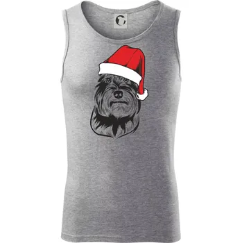 Knírač vánoční - Tílko pánské Core - S ( Tmavě šedý melír )