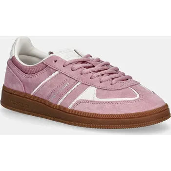 Dámské tenisky Semišové tenisky Tommy Jeans THE GREENWICH EDGE dámské, růžová barva, EN0EN02838 30X, EUR 41