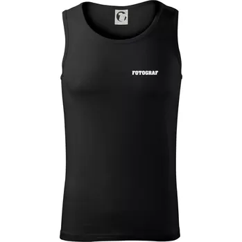 Novinář nápis - Fotograf - Tílko pánské Core - L ( Černá )