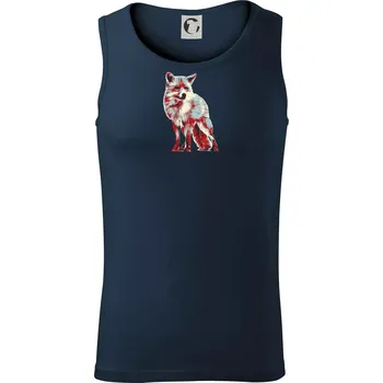 Liška vintage - Tílko pánské Core - XL ( Námořní modrá (velmi tmavá - téměř černá) )