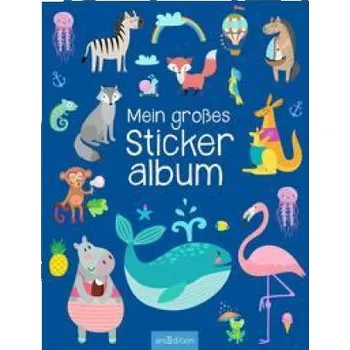 První čtění Mein großes Stickeralbum - Tiere (Hračka)