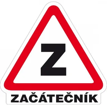 Začátečník označení vozidla 160x155mm - samolepka