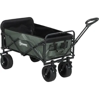 Zahradní vozík Zahradní vozík 125x48x78-102 cm | zelený