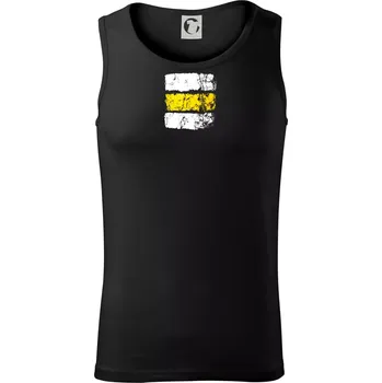 Turistická značka - žlutá - Tílko pánské Core - 2XL ( Černá )