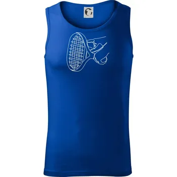 Tenisová raketa jednim tahem - Tílko pánské Core - M ( Královská modrá )