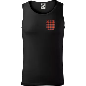 Flanelové triko červené - Tílko pánské Core - S ( Černá )