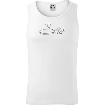 Stolní tenis jedním tahem - Tílko pánské Core - 2XL ( Bílá )