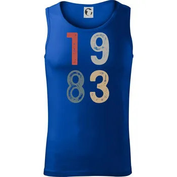 Pánská móda Vintage číslice 1983 - Tílko pánské Core - S ( Královská modrá )