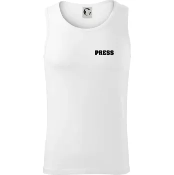 Novinář nápis - Press - Tílko pánské Core - M ( Bílá )