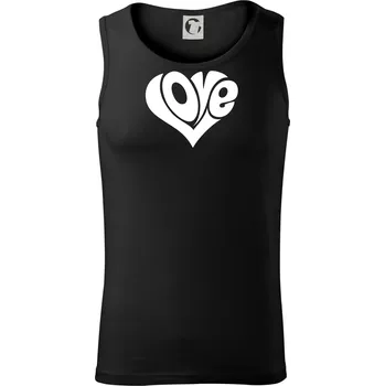 Love nápis jednoduchý - Tílko pánské Core - 2XL ( Černá )