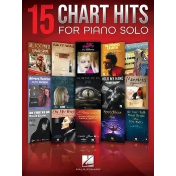15 Chart Hits for Piano Solo Songbook (Brožovaná)
