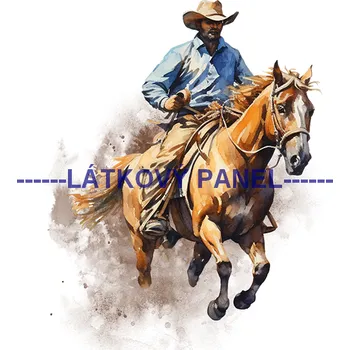 Látkový panel - Kůň - KON - 143 Velikost: 15x15cm, Materiál: Kočárkovina