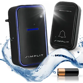 Domovní zvonek Bezdrátový zvonek Simplit s dosahem 280 m a hlasitostí 110 dB