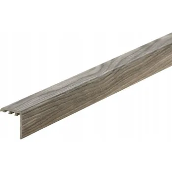 Podlahová lišta PVC profil přechodový 25x25mm 2v1 L= 0,90m Dub Hlína mat