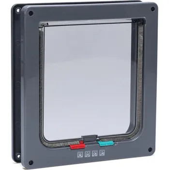 Dvířka pro psa Karlie dvířka pro kočky se 4 režimy včetně tunelu šedá