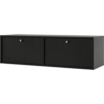 Televizní stolek TOKYO 4 c | TV stolek RTV 302 | 120,6 cm | černá grafit/zlatá