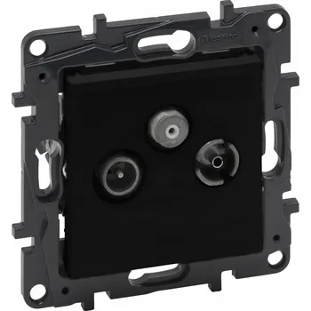 Elektrická zásuvka Anténní zásuvka nástěnná Legrand černá