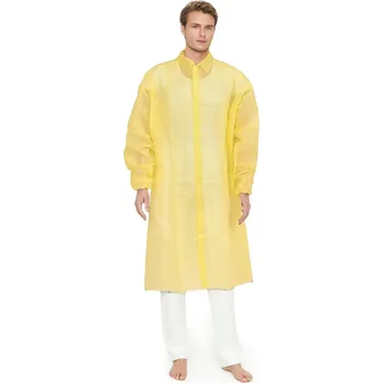 Zdravotnický plášť 2P Servis Plášť návštěvnický Blouszip Žlutá XXL