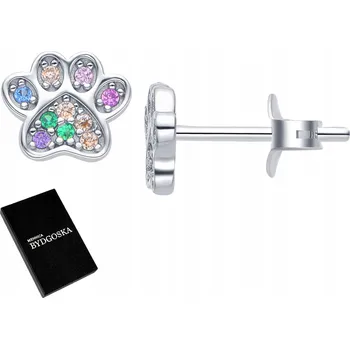 Náušnice POSTŘÍBŘENÉ NÁUŠNICE S RHODIOVANOU ÚPRAVOU, PUSKOVÉ ZAPÍNÁNÍ, KROUŽKY, STŘÍBRO 925, PRO DÍVKU