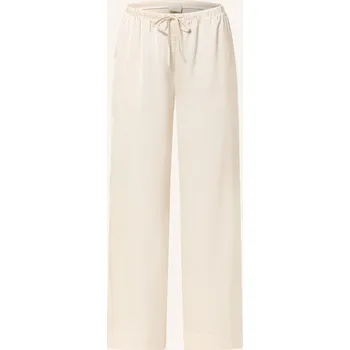 Dámské kalhoty Neo Noir Dámské Saténové Kalhoty Sebba, krémová, 34