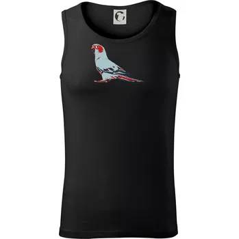 Papoušek vintage - Tílko pánské Core - XL ( Černá )