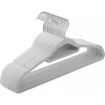 Ramínko Velurová sada ramínek Maxi 50 kusů šedá