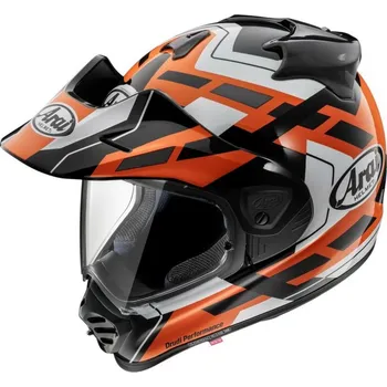 Helma na motorku Arai Arai TOUR-X5 Match Orange adventure helma vel.S S