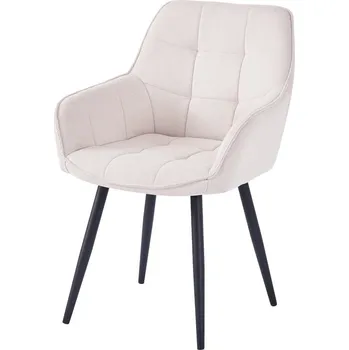 Jídelní židle Vikio Designové křeslo béžová černá TJZ102BE