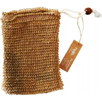 Jutový váček na mýdlo, peelingová mycí houba, Najel