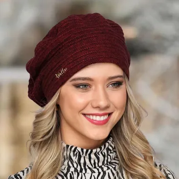 Čepice Dámská čepice Krumlovanka W-0108/Z4P červený melange