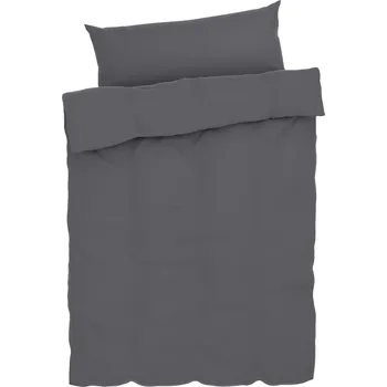 Povlečení LIVARNO home Mušelínové ložní povlečení, 140 x 200 cm, 70 x 90 cm (šedá)