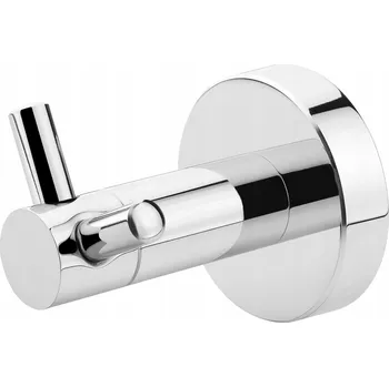 Věšák BALNEO DVOJITÝ HÁČEK DO KOUPELNY QUBE CHROM NEREZOVÁ OCEL VĚŠÁK