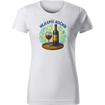 Dámské tričko Grooters Dámské tričko pro milovníky vína - Nejlepší ročník Velikost: XS