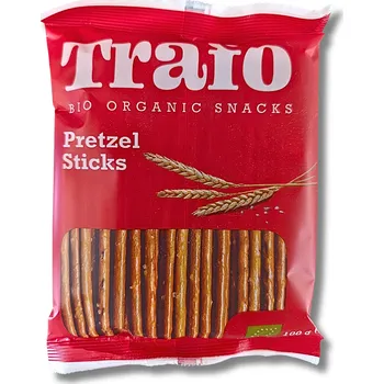 Slaná tyčinka Trafo | Bio Slané pšeničné tyčinky křupavý snack preclíkového typu, tradičně pečený - 100 g